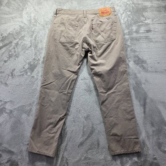 Levi's 511 Jeans Men's Size 34x32 Tan Beige Khaki Pants Slim Fit Preppy Casual - Picture 1 of 12